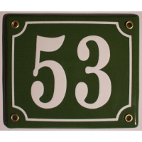 Huisnummer bord 'extra 2' 15x13 cm